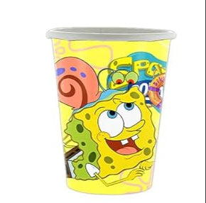 Plastikiniai puodeliai "Kempiniukas" (10vnt/250ml)