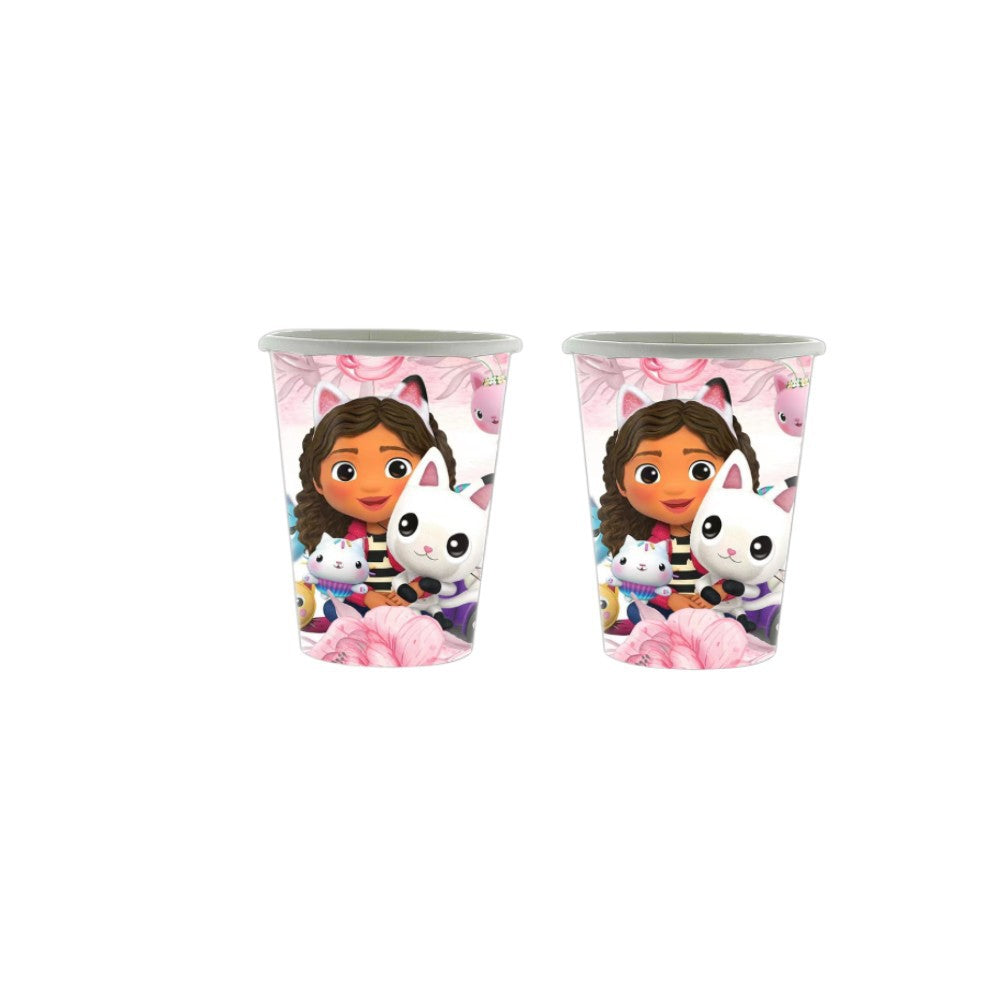 Popieriniai puodeliai "Gabby's Dollhouse " (10vnt/250ml)