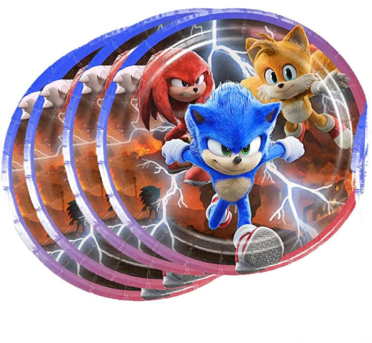 Lėkštutės "Sonic" ežiukas Sonikas (10vnt./18cm)