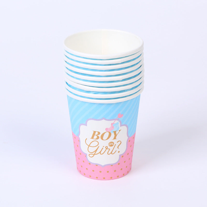 Puodeliai "Boy or girl" (10vnt.) 250ml