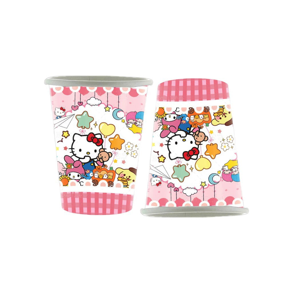 Popieriniai puodeliai "Hello Kitty " (10vnt/250ml)