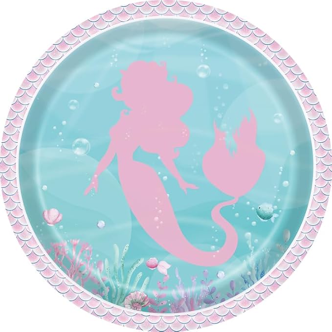 Popierinės lėkštutės "Undinėlė" (10vnt./18cm)