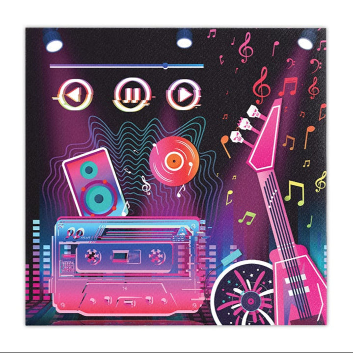 Servetėlės „Disco" , 33 x 33 cm / 10 vnt.