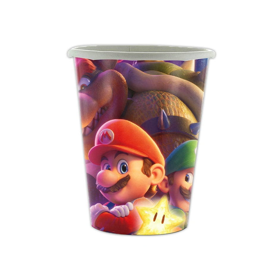Popieriniai puodeliai "Super Mario" (10vnt/250ml)