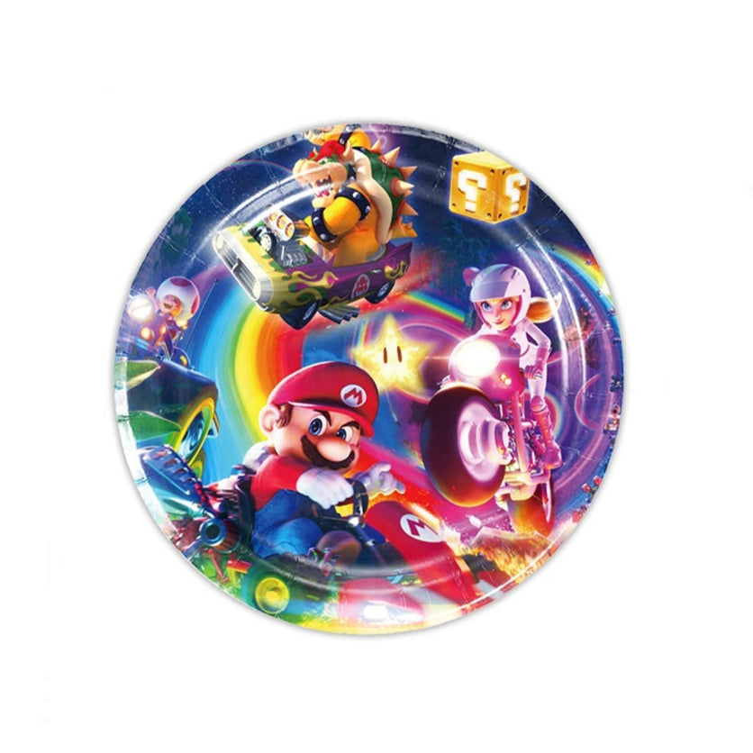 Popierinės lėkštutės " Super Mario", (10 vnt./18cm)