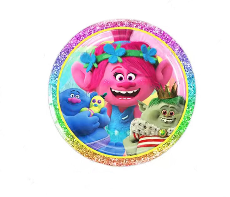 Lėkštutės "Troliai" (10vnt./18cm)