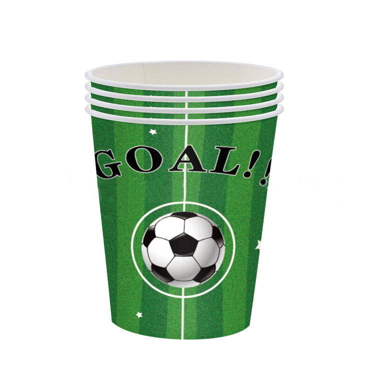 Popieriniai puodeliai "Futbolas", (10vnt./250ml)