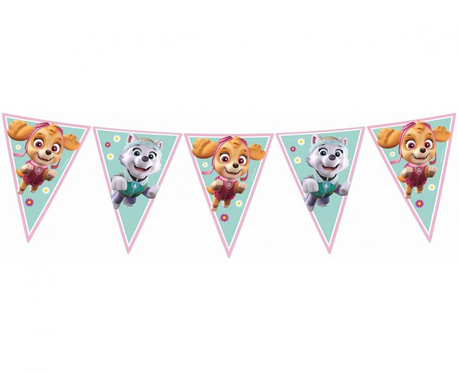 Vėliavėlių girlianda "Paw Patrol - Skye & Everest"