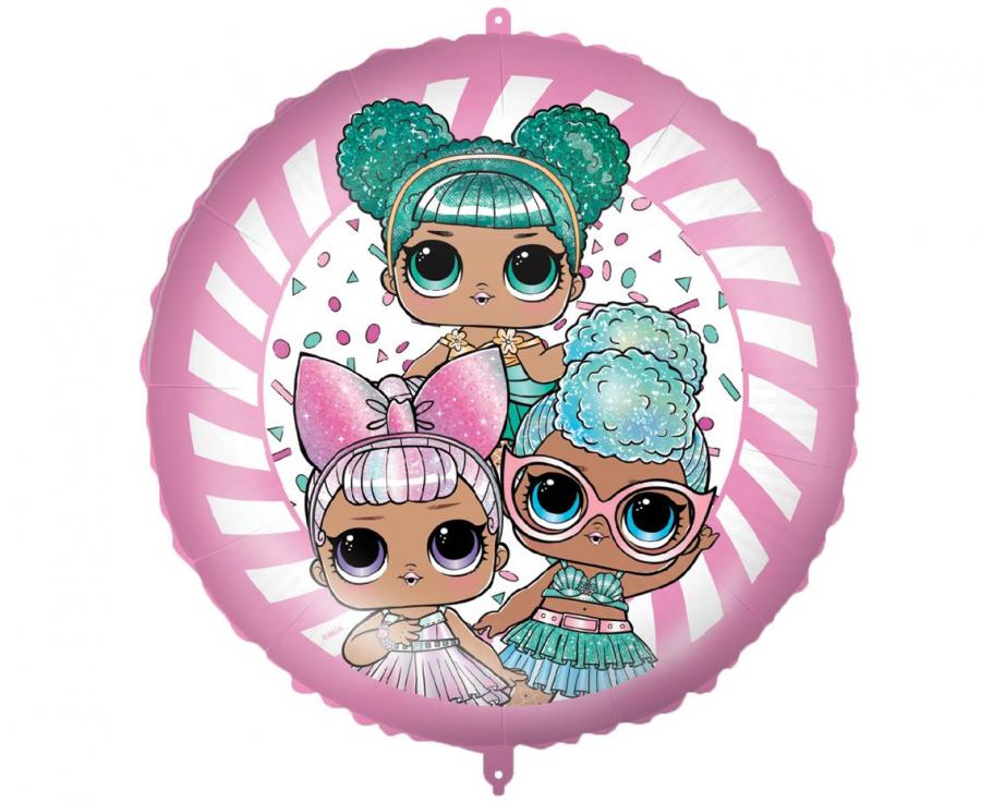 Folinis balionas "LOL Glitterati" lelytės
