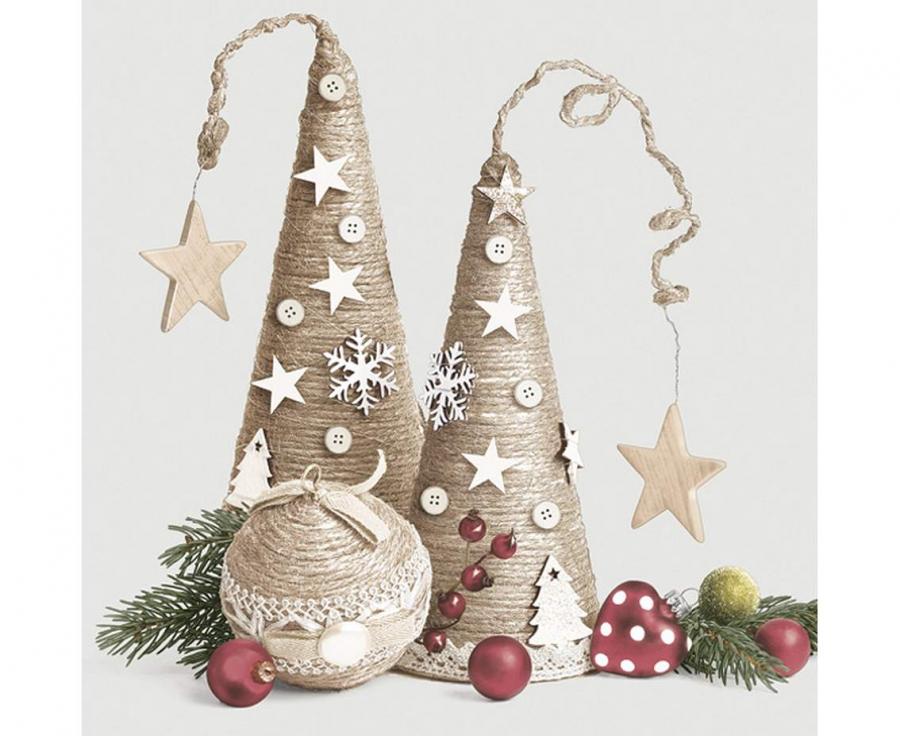 Servetėlės „Kalėdų dekoracijos" ,33 x 33 cm / 20 pcs.