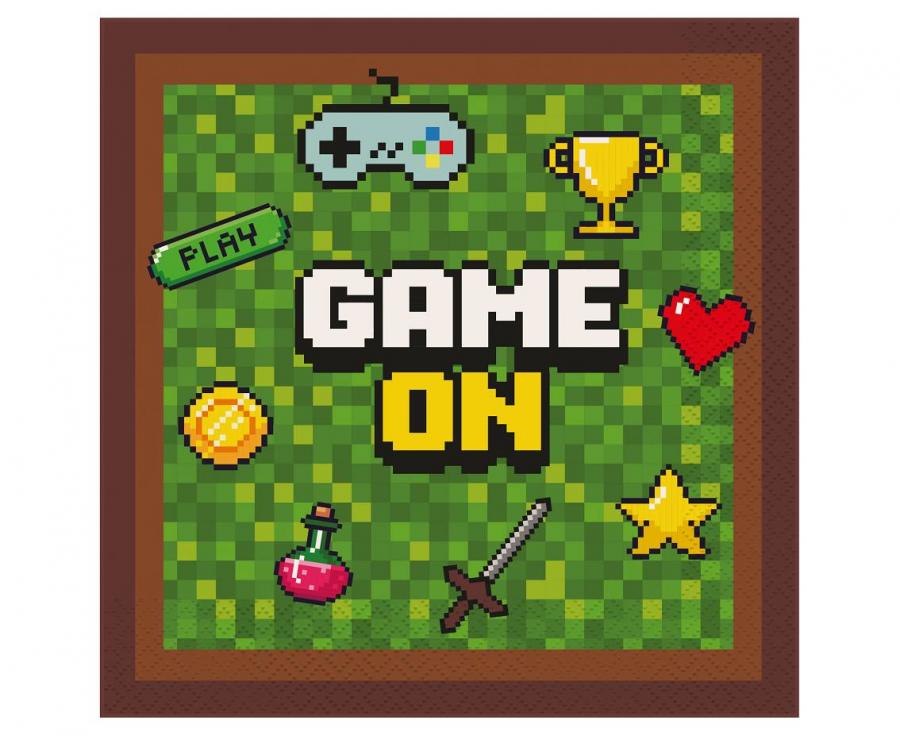 Servetėlės "Game on" (20vnt)