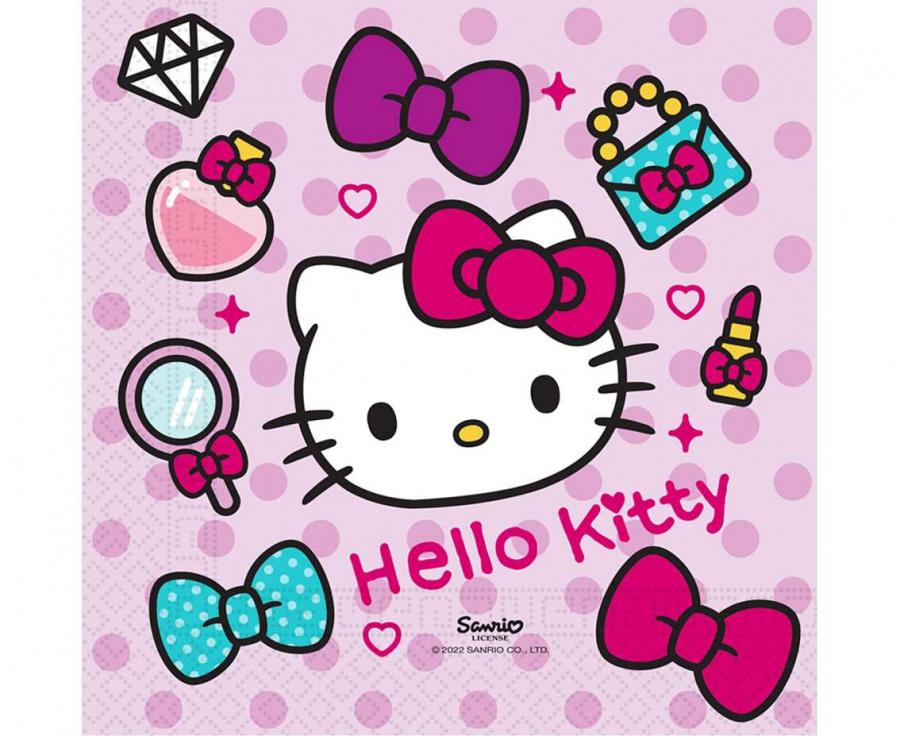 Servetėlės "Hello Kitty" ,(20vnt.)