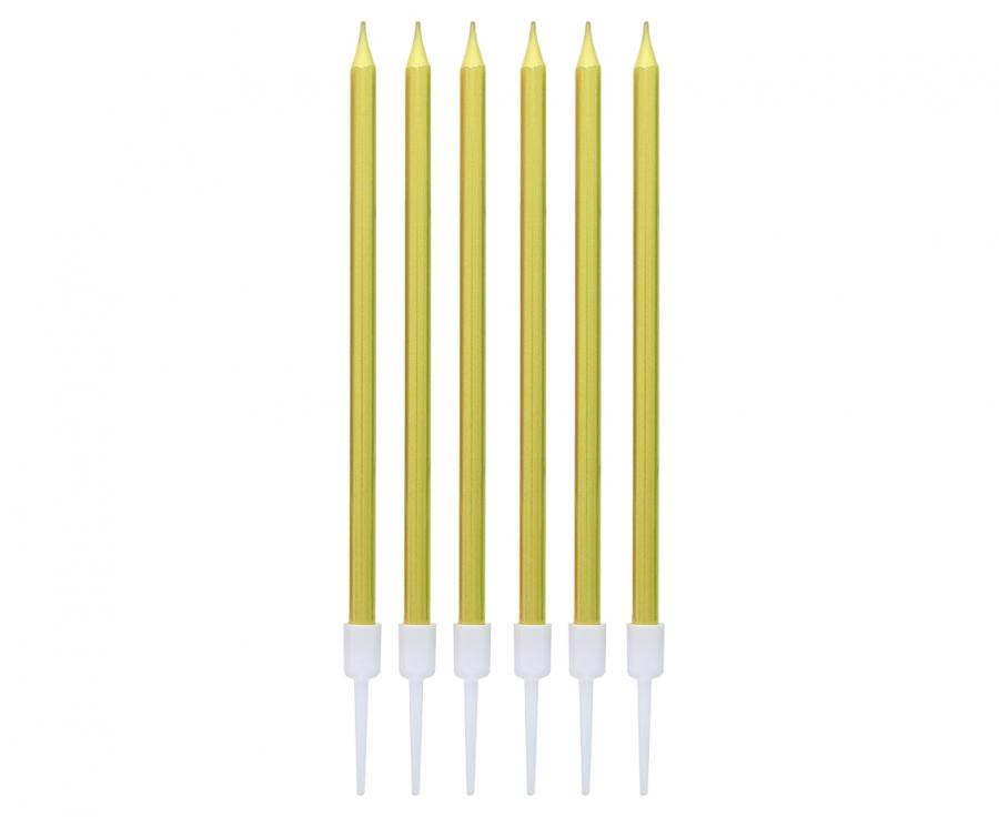 Žvakutės "Aukso spalvos" (6vnt)