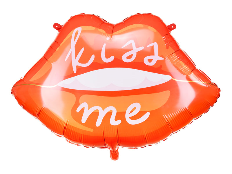 Folinis balionas"Kiss me / lūpos" 86.5x65 cm
