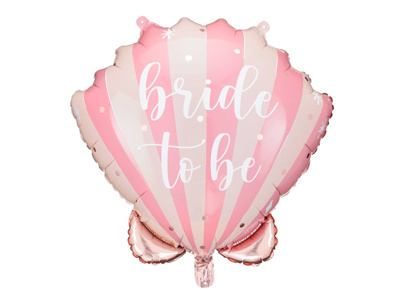 Folinis balionas kriauklės formos "Bride to be / nuotaka 52x50 cm