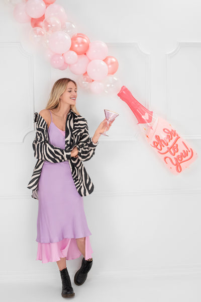 Folinis balionas "Cheers to you / butelis" 38x97 cm