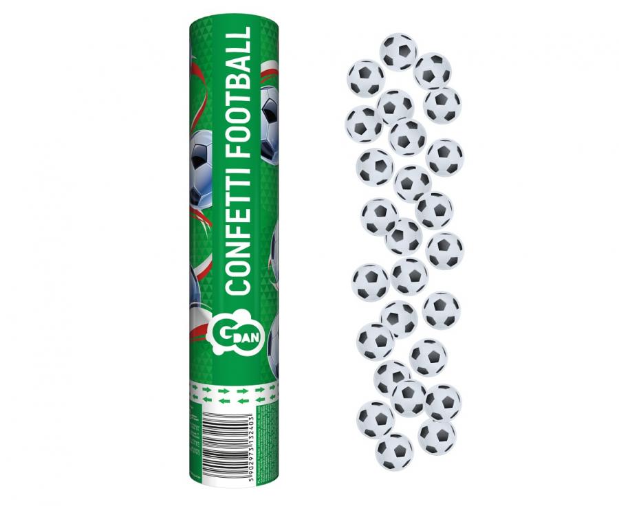 Konfeti patranka "Futbolo žaidimas", 30 cm