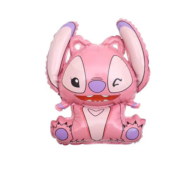 Folinis balionas "Stitch" ,rožinė 52x49cm