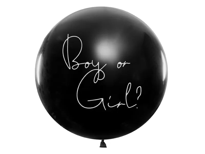 Balionas "Boy or girl" ir mėlynas konfeti ,1m