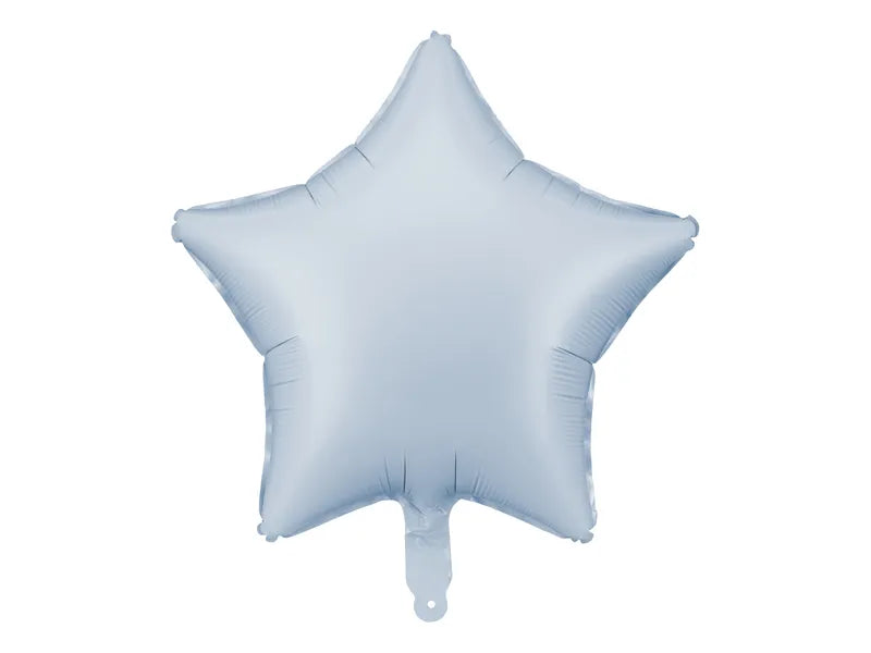 Žydros spalvos folinis balionas "Žvaigždė" 40cm