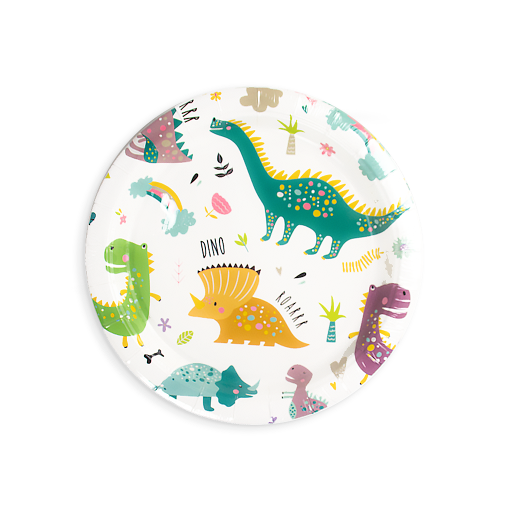 Lėkštutės"Dinozaurai" (6vnt./18cm)