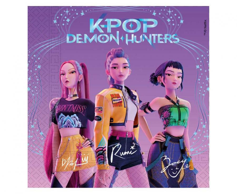Servetėlės "K- pop" Demon hunters " ,(20vnt.)