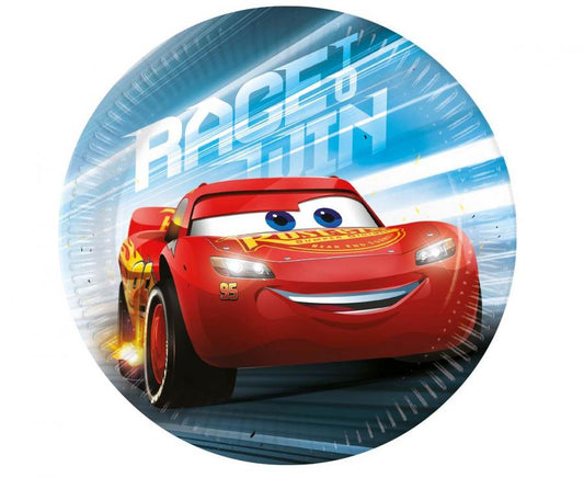 Popierinės lėkštutės "Cars McQueen "), (8 vnt./20 cm)