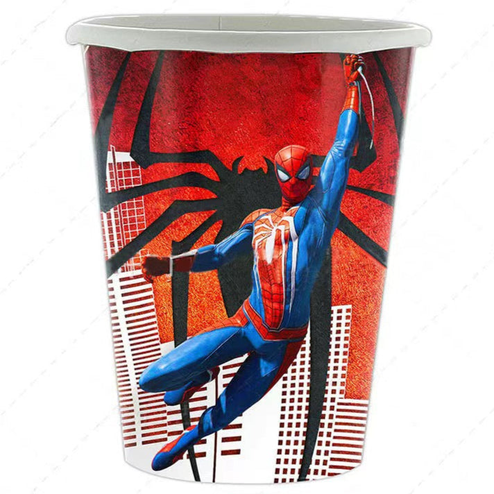 Popieriniai puodeliai "Spiderman" (10vnt/250ml)