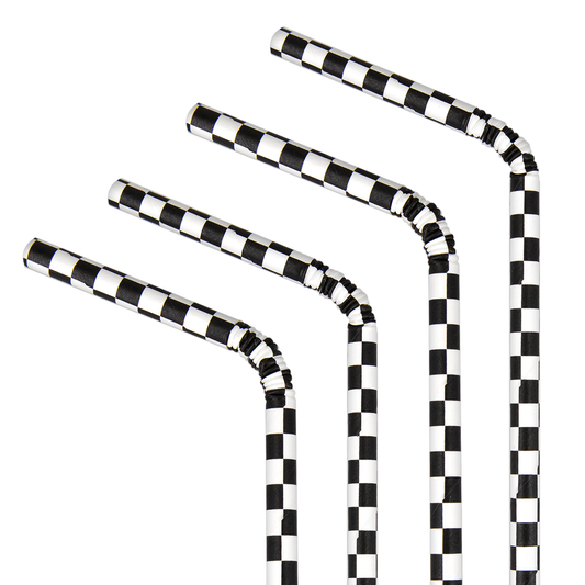 Popieriniai gėrimo šiaudeliai, (automobilių tema, 6x200mm / 10 vnt.)