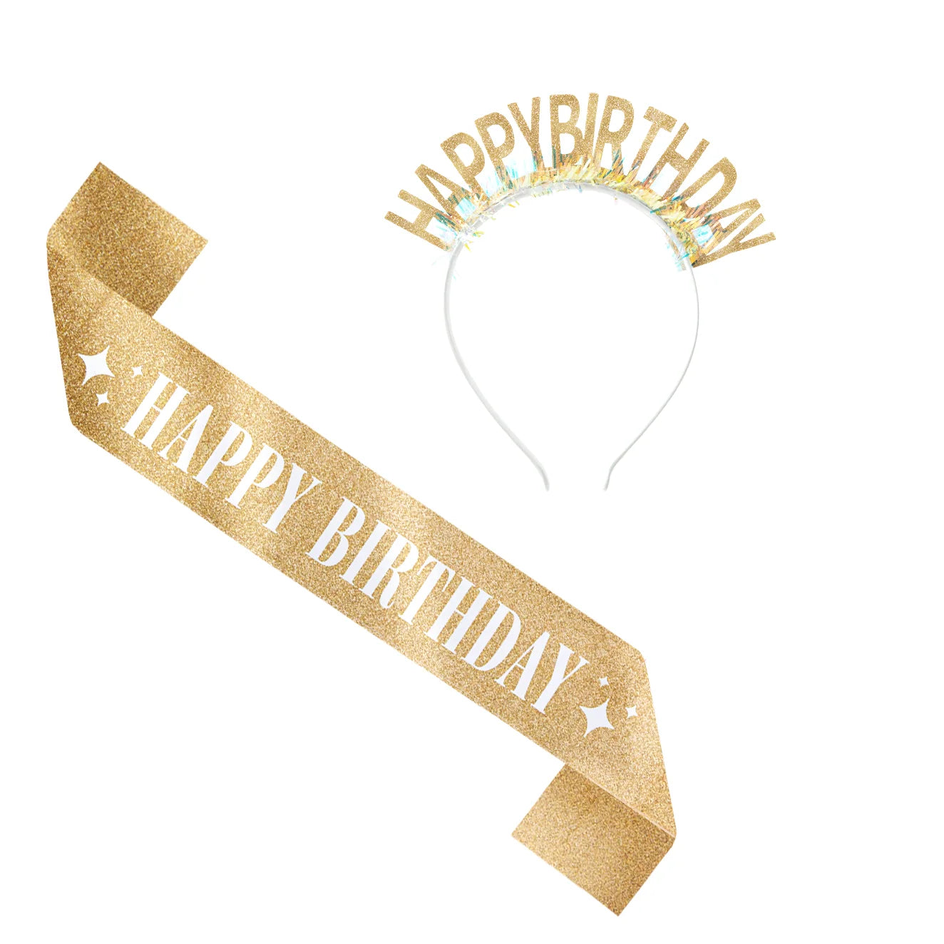 Lankelis ir juosta "Happy Birthday"