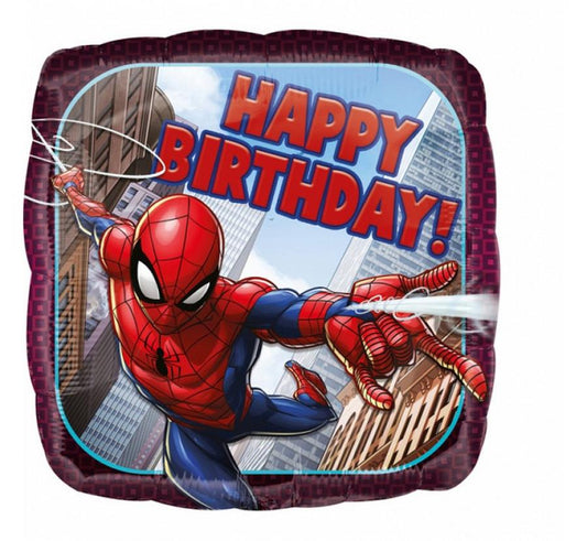 Folinis balionas "Spiderman Happy Birthday"