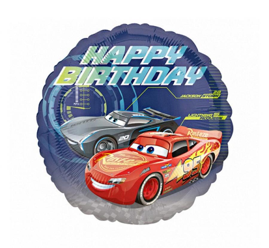 Folinis balionas "Cars Happy Birthday"