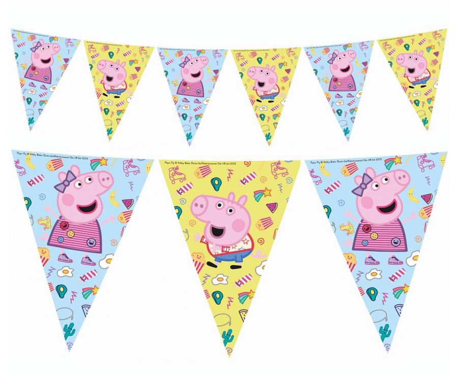 Vėliavėlių girlianda "Peppa Pig "