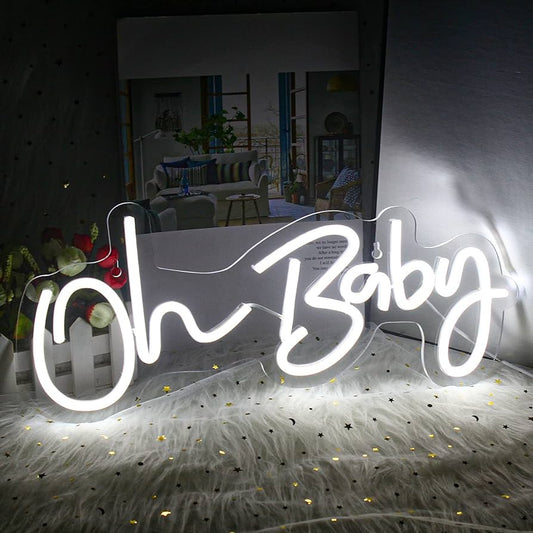 Led šviečianti iškaba "Oh Baby" NUOMA