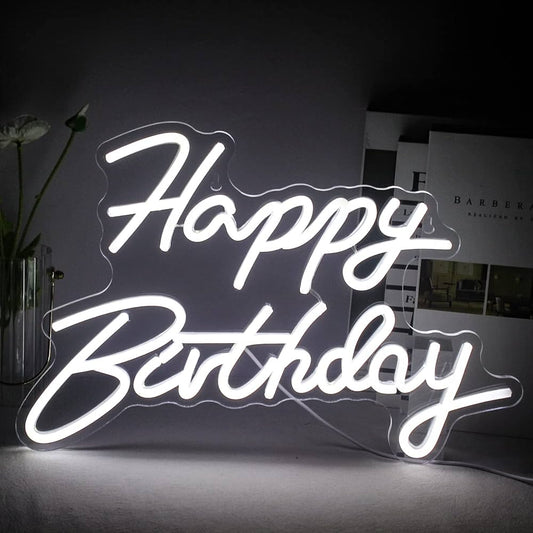 Led šviečianti iškaba "Happy Birthday" NUOMA