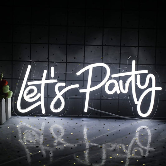 Led šviečianti iškaba "Let's Party" NUOMA