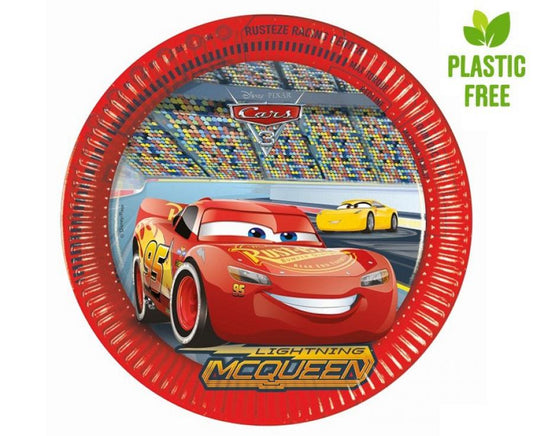 Popierinės lėkštutės "Cars 3 (Disney), (8 vnt./23 cm)