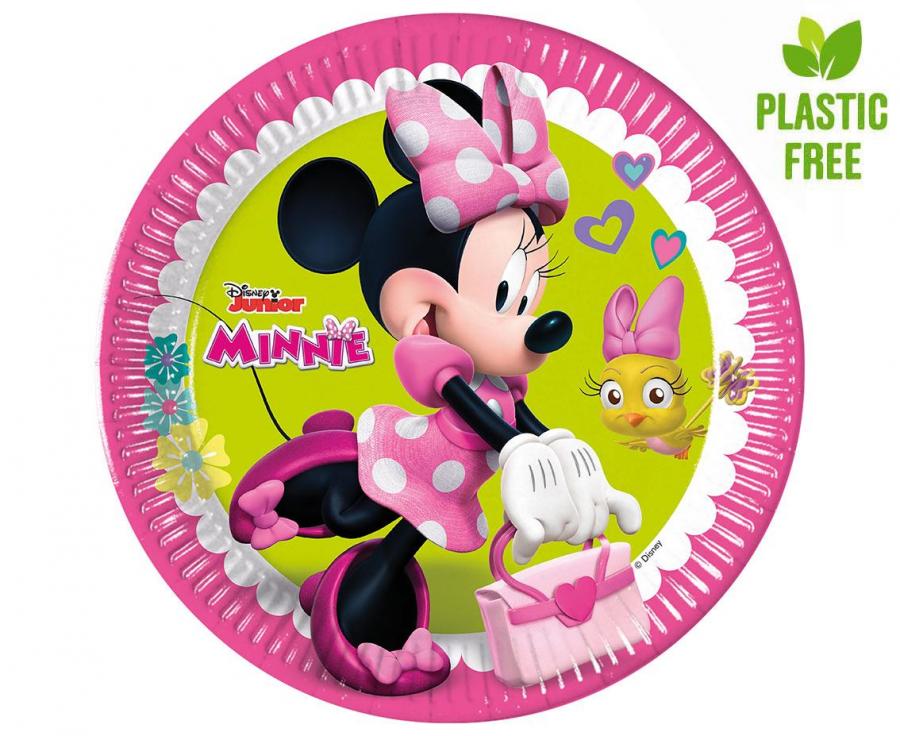 Popierinės lėkštutės "Minnie Mouse", (8 vnt./23 cm)