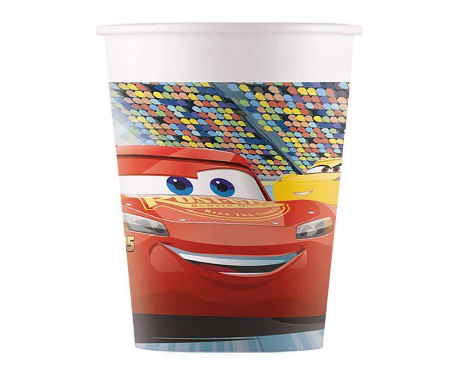 Popieriniai puodeliai "Cars 3 (Disney)", (8vnt/200ml)