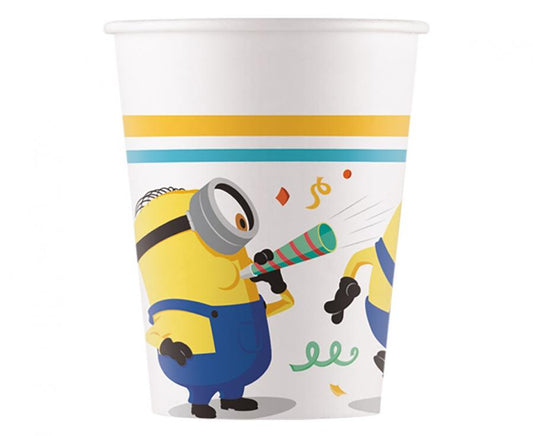 Popieriniai puodeliai "Minions Rise of Gru, (8vnt/200ml)