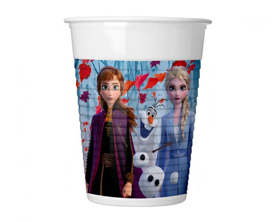 Plastikiniai puodeliai "Frozen 2 (Disney)" (8vnt/200ml)