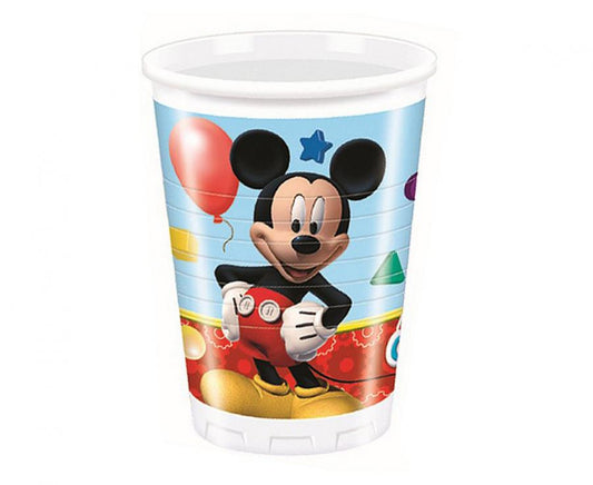 Plastikiniai puodeliai "Mickey Mouse (Disney)" (8vnt/200ml)