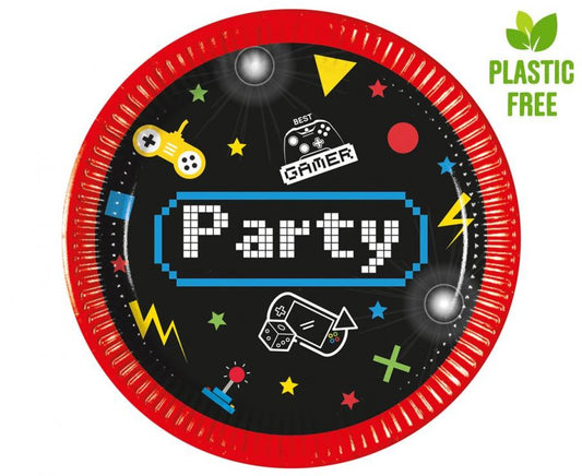 Lėkštutės "Gamer Party" (8vnt./20cm)