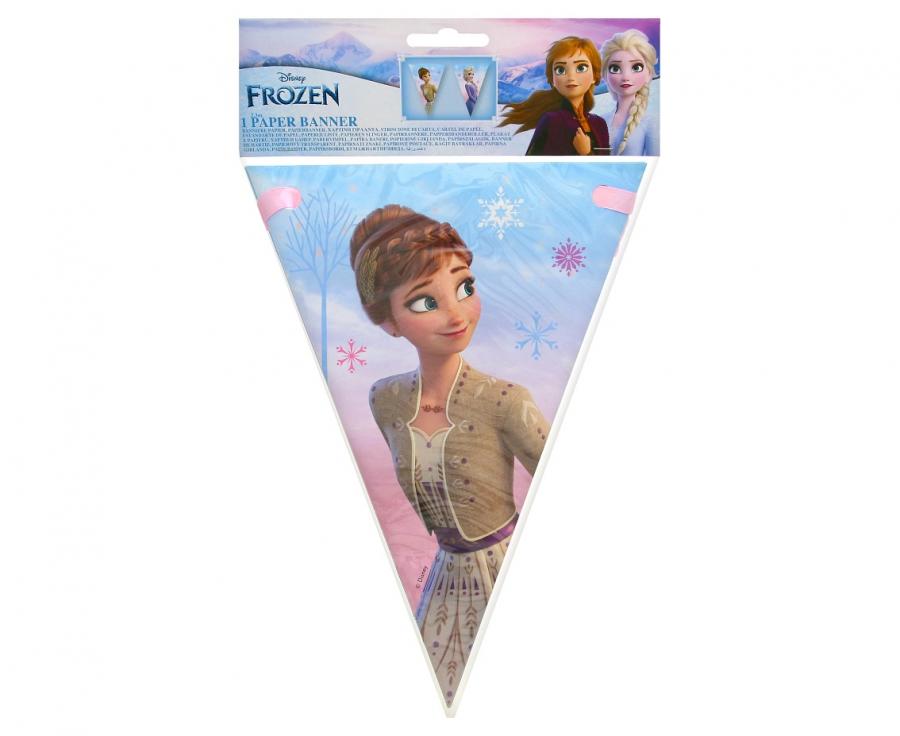 Vėliavėlių girlianda "Happy Birthday - Frozen "