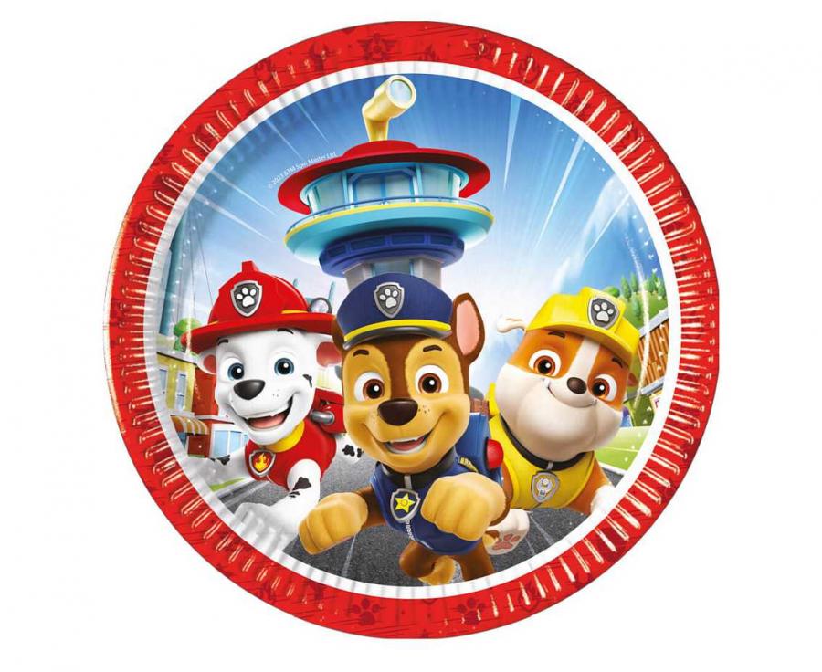 Popierinės lėkštutės "Paw Patrol" (8 vnt./20 cm)