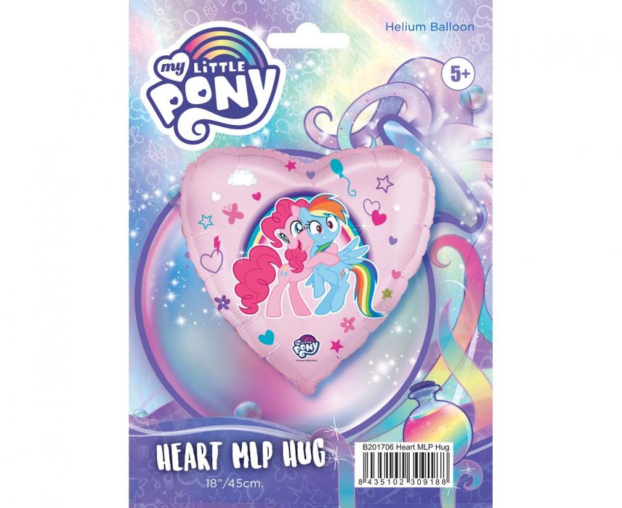 Folinis balionas širdelė "My little pony hug" mano mažasis ponis