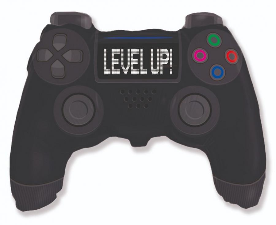 Folinis balionas "Level up / žaidimų pultelio formos"