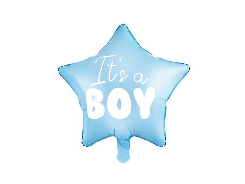 Folinis balionas žvaigždutės formos "It's a boy" / berniukas 48cm