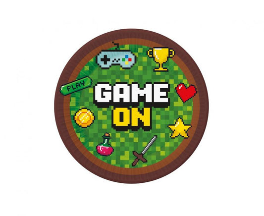 Lėkštutės "Game On" (6vnt./18cm)