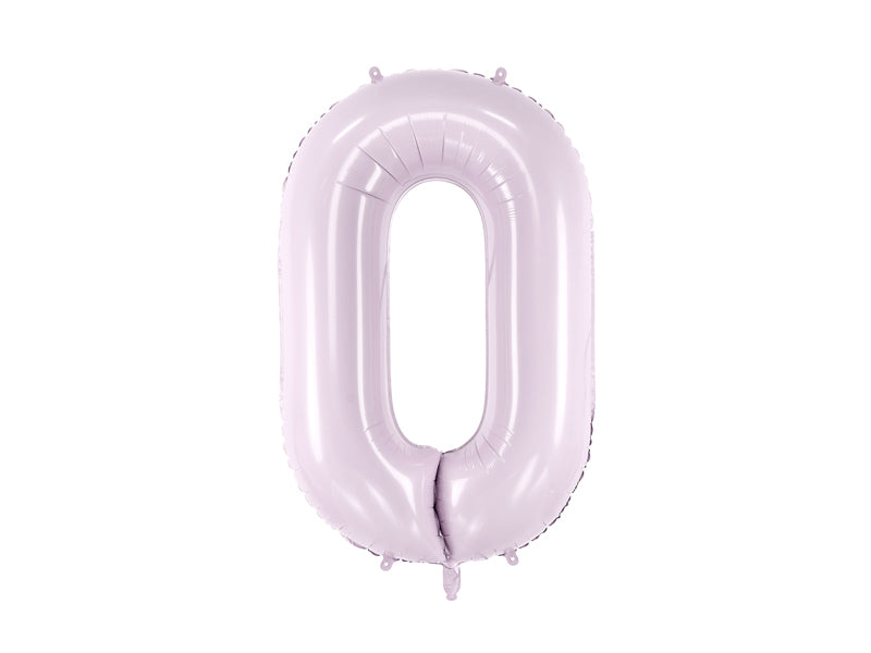 Folijos balionas „nuo 0 iki 9“, 72 cm, violetinis